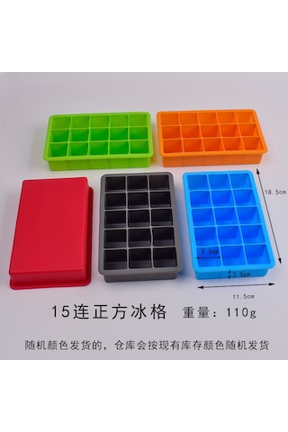 Hangfox Mavi Silikon Buzluk Seti: 15 Kare Yuvulu Şişe Uyumlu + 37 Arı Hücresi Şekilli Buz/kolay Çıkarım Çikolata Kalıbı Çok Renkli