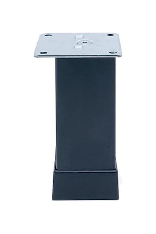Kare Mobilya Ayağı Siyah 10cm 4 Adet