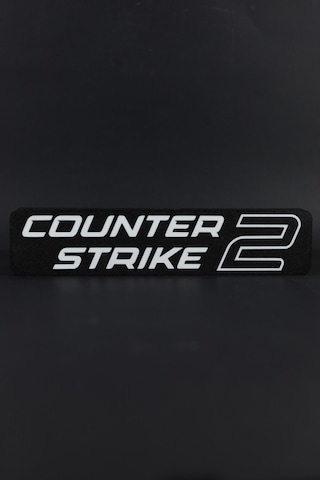 Counter Strike 2 / Cs 2 - 3 Boyutlu Tabela - 25cm X 5.5cm X 1.5cm