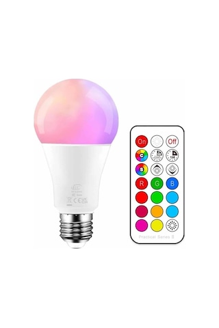Mey İthalat Ambiyans Aydınlatma Rgb Led Lamba Kumandalı Renk Değiştirebilen Çok Renkli 29788053
