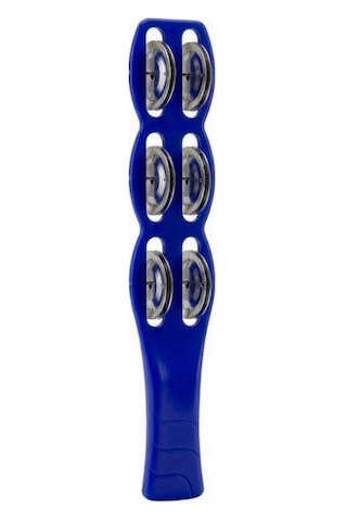 Temel Plastik Çubuk Tef 6 Zilli Mavi 26 Cm