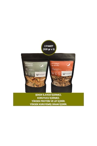Nutaso Pecan Granola 320 G + Choco Granola 320 G