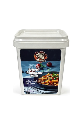 Sebzeli Makarna Sosu 1000 Gr Vegetable Pasta Sauce - Helal Belgeli, Yerli Üretim