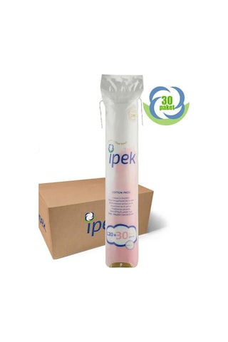 İpek Makyaj Temizleme Pamuğu Yuvarlak 120+30 30 Paket