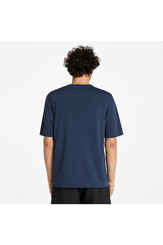 Timberland Uv-protection Logo Short Sleeve Erkek T-shirt-33283 Lacivert