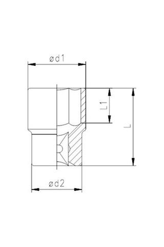 1/4'' Altı Köşe Lokma Anahtar 9 Mm