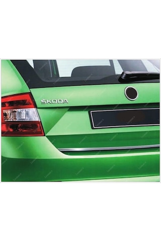 Skoda Rapid Spaceback Paslanmaz Krom Bagaj Alt Çıta 2013 Üzeri