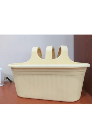 Tombik Saksı Askılı Balkon Saksısı 6,5 Litre