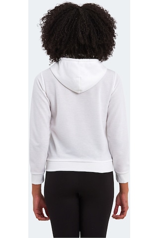 Slazenger PEMA I Kadın Fermuarlı Kapüşonlu Cepli Bej Sweatshirt