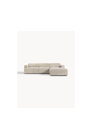 Massimo 3 Modül Sağ Köşe Koltuk Takımı Fitilli Kadife Kumaş Sağ Fitilli Kadife