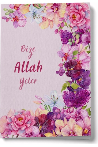 Bize Allah Yeter Mini Defter Çok Renkli