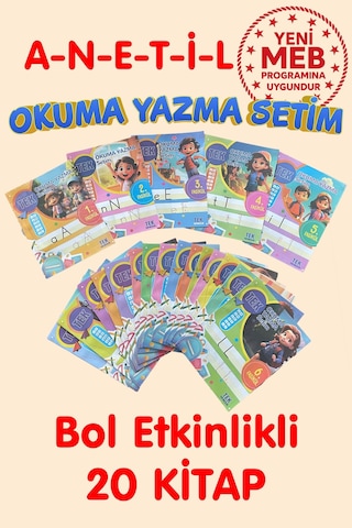 Anetil Tüm Harfler Bol Etkinlikli Okuma Yazma Setim 1. Sınıf