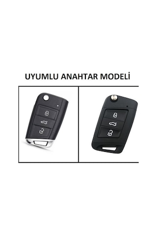 Volkswagen Golf 7 Silikon Anahtar Kabı, Uyumlu Anahtar Kılıfı (533077098)