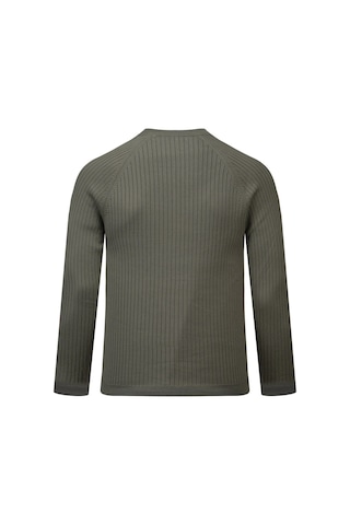 Hatemoğlu Yeşil Regular Fit Fitilli Yarım Balıkçı Yaka Pamuklu Kazak 2977658 Yeşil
