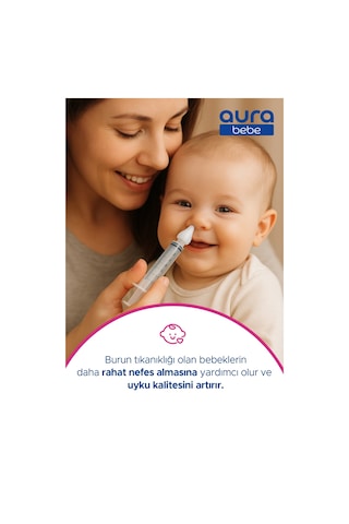 Bebek Burun Yıkama Şırıngası 4'lü Nazal Aspiratör Şırınga Temizleme Aparatı