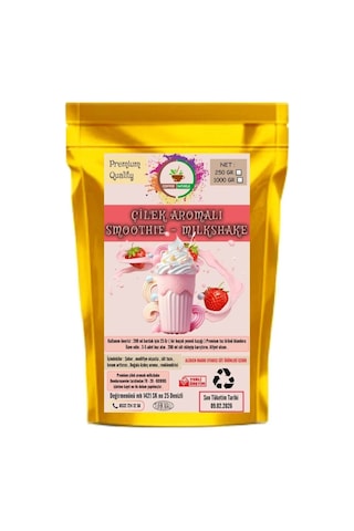 Çilek Aromalı Toz Milkshake & Smoothie & Frappe 1 KG