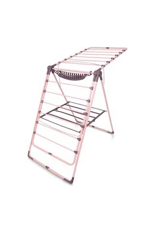 Extra Kalın Borulu Çamaşır Kurutma Askısı Çamaşır Kurutmalık Askılık Pembe Pembe