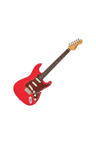 Vintage V60 Coaster Elektro Gitar - Gloss Red