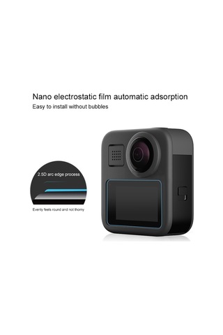 Gopro Max Lcd Ekran Ekran Koruyucu 9h 2.5d Temperli Cam Filmi İçin 2 Adet Puluz