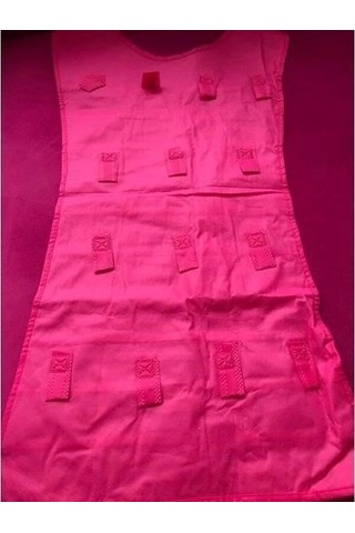 Elbise Şeklinde Takı Organizeri - Pembe Çok Renkli
