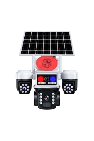 Okam Pro O-kam-5051 4g Destekli, 3 Lensli 9mp Güneş Enerjili Ptz Dış Mekan Kamera