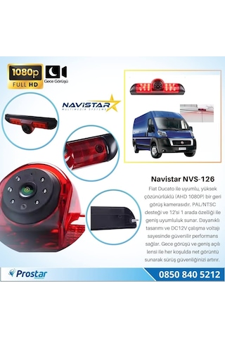 Fiat Ducato Peugeot Boxer Ve Citroen Jumper İçin Profesyonel Geri Görüş Kamerası