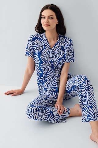 Arnetta Kadın Lacivert Gömlek Pijama Takım Ar3607-s-v3 Mavi