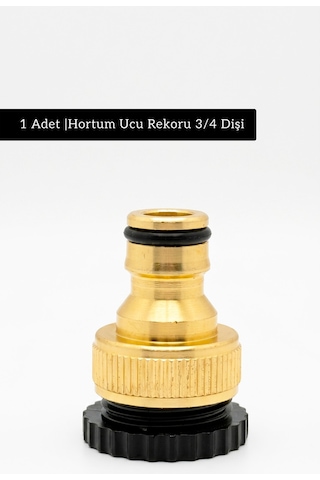 Car-fil Alüminyum Hortum Nipeli Konnektör Seti 3/4 İç & Dış Dişli, Sızdırmaz 3/4"
