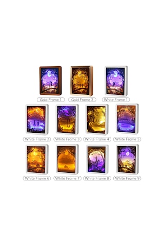 Reedark 3b Kağıt Oyma Gece Lambası - Led Masaüstü Dekoratif Aydınlatma, Hediye Seçenekleri