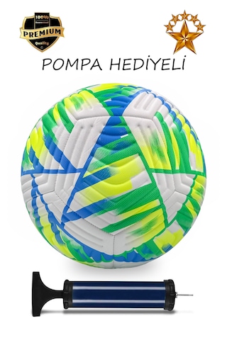 Alastor Orjinal Futbol Topu Pompa Dahil Dikişli Futbol Topu No:5 Yeşil