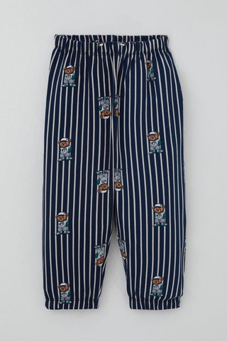 Breeze Erkek Bebek Pijama Takımı Sevimli Ayıcık Figürlü 9 Ay-3 Yaş, Lacivert Lacivert