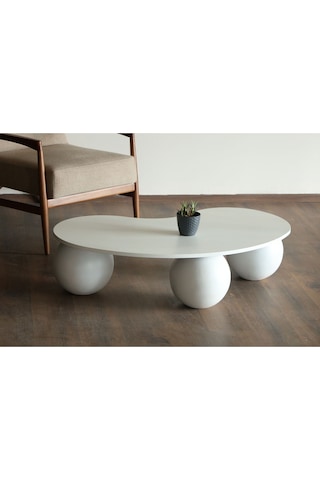 Modern Orta Sehpa & Küre-top Sehpa & Fasülye Ahşap Sehpa & Pinterest Sehpa-mdf Beyaz
