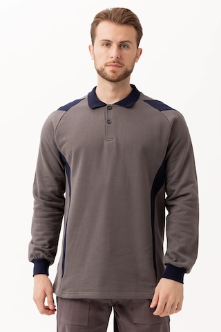 Flora Polo Yaka Sweatshirt K.gri-lacivert