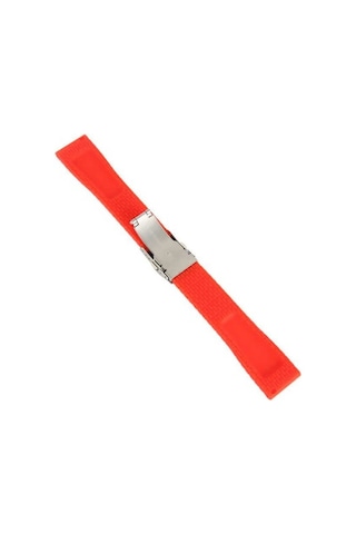 Kırmızı 1. Kalite Kauçuk Silikon Saat Kordonu 20Mm Slikon Kayış 2