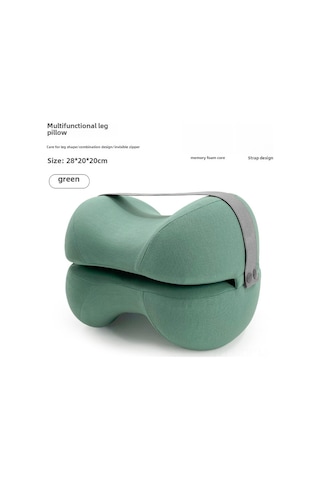 Qingmipy Hafıza Köpük Bacak Yükseltme Yastığı - Hamileler, Yaşlılar İçin Basınç Alleviatörü - Uyku Konforu Ve Kan Akışını İyileştirir Yeşil, 28x20x20 Cm