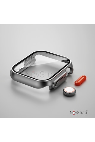 NovStrap Apple Uyumlu Watch Se 4 5 Seri 40mm için Ultra Dönüştürücü Kasa ve Ekran Koruyucu