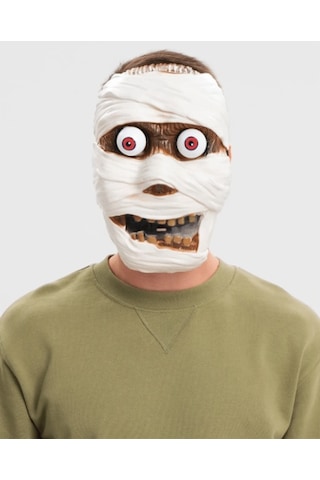 Sallanan Yaylı Oynar Gözlü Mumya Maskesi Çok Renkli