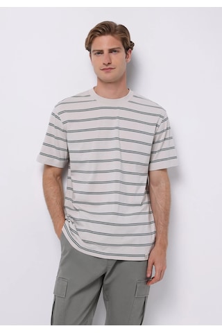 Colin's Colins Comfort Fit Yuvarlak Yaka Çizgili Erkek Yeşil Kısa Kol Tişört Cl1075391 Q1.v1 Lns Light Green Striped
