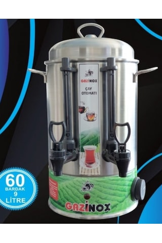 Gazinox 60 Bardak Elektrikli Çay Semaveri Inox