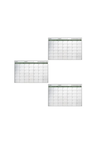 Büro Ev Ofis İçin 85x56cm Manyetik Yapışır Yazılır Aylık Takvim Plan Duvar Stickerı Diğer