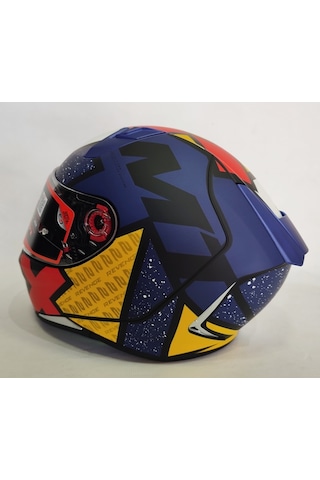 MT Kask Revenge 2 Lıght B7 Mat Mavi - Şeffaf Vizörlü