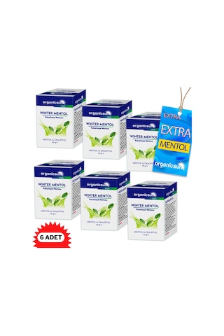 Organicsun Winter Mentol Buharlaşan Merhem Viks 6 x 40 G