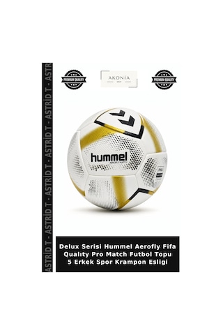 Astrid T Delux Serisi Hummel Aerofly Fifa Qualıty Pro Match Futbol Topu 5 Erkek Spor Krampon Esligi Çok Renkli