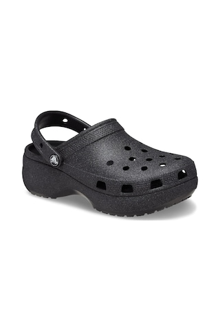 Crocs 207241 Classic Platform Glitter Clog W Siyah Unisex Terlik Siyah