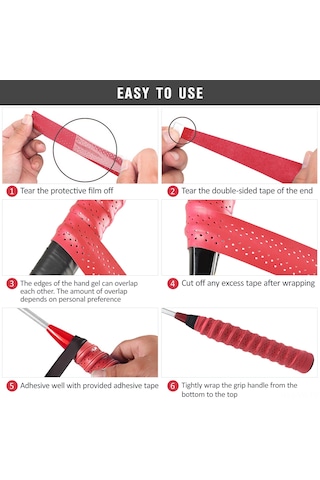 Vkemall Pembe Pu+eva Raket Eldekiği Ter Emici Kayar Engeli 1 Adet 110cm