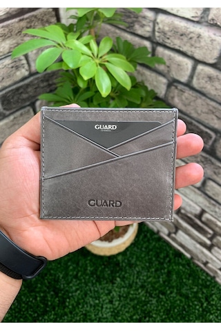 Derije Hakiki Deri Antik Gri Kartlık T1436 Çok Renkli