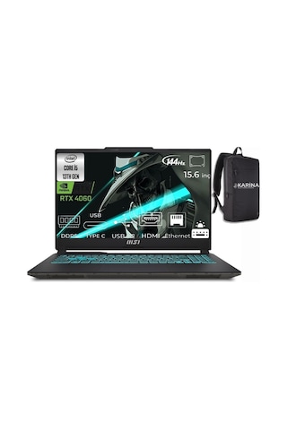 MSI Cyborg 15 i5-13420H A13vf-896xtr-10 48 GB 1 TB RTX4060 15.6" Dos Dizüstü Bilgisayar