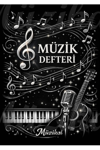 Müzik Defteri A4 Boyutunda 32 Sayfa