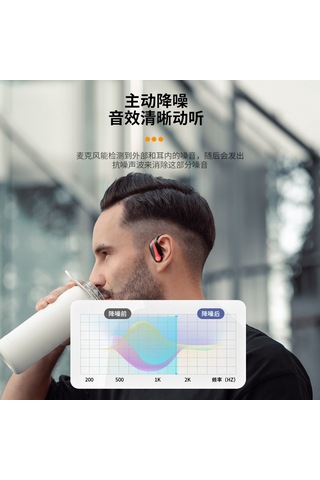 Ximistore9 Q63-3 Siyah Spor Kulaklık: Kablosuz Bluetooth, Su Geçirmez, Gürültü Engelleme, Kulak Arkası Tasarımı, Koşu İçin 10"