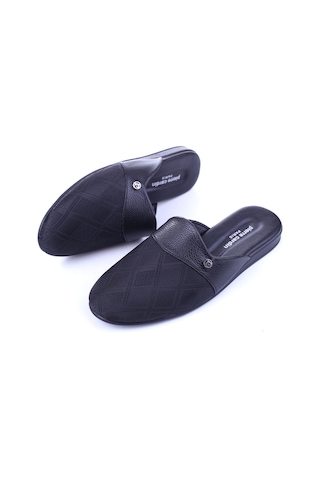Pierre Cardin Pc-55366 Erkek Kışlık Ev & Halı & Bohça Terliği Siyah
